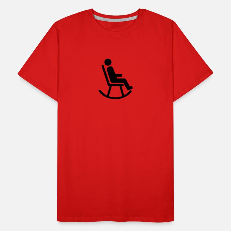 Fauteuil à bascule T-shirt bio Premium Homme