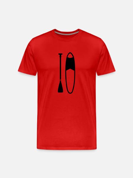 Stand up paddling - Men's Premium Organic T-Shirt - red