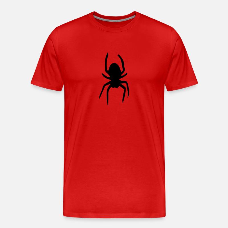 Spinne - Männer Premium Bio T-Shirt - Rot
