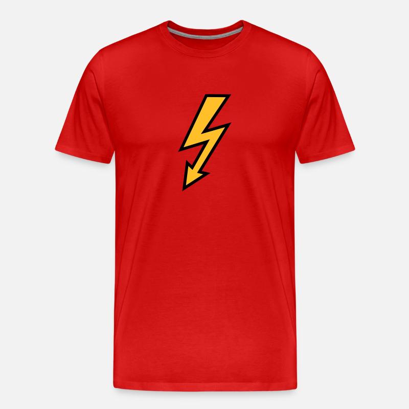 Blitz - Männer Premium Bio T-Shirt - Rot
