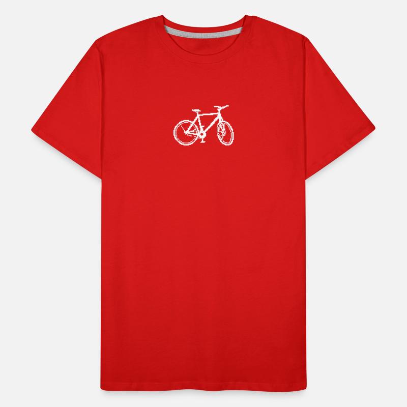 Retro Bicycle Line Art Design Men's Premium Organic T-Shirt
