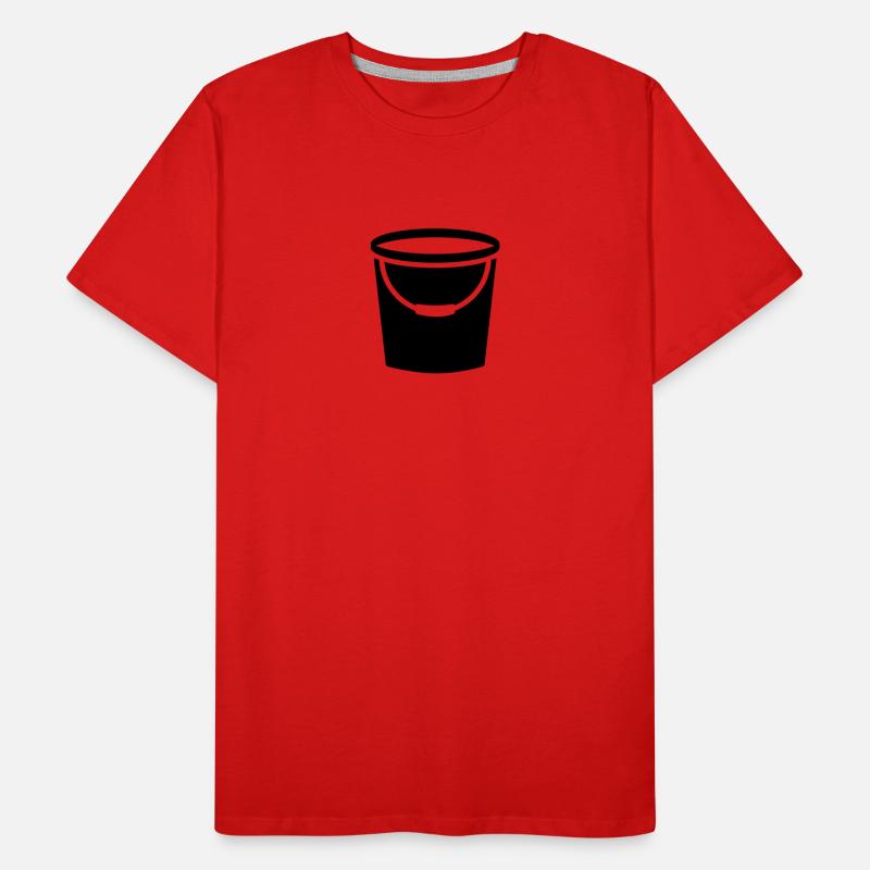 Eimer Männer Premium Bio T-Shirt