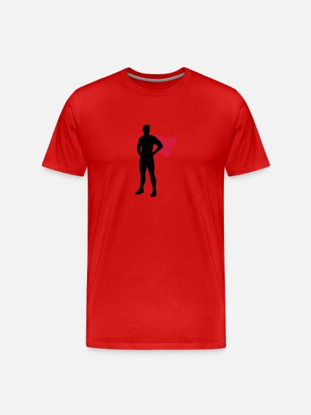 Superhero - Männer Premium Bio T-Shirt - Rot