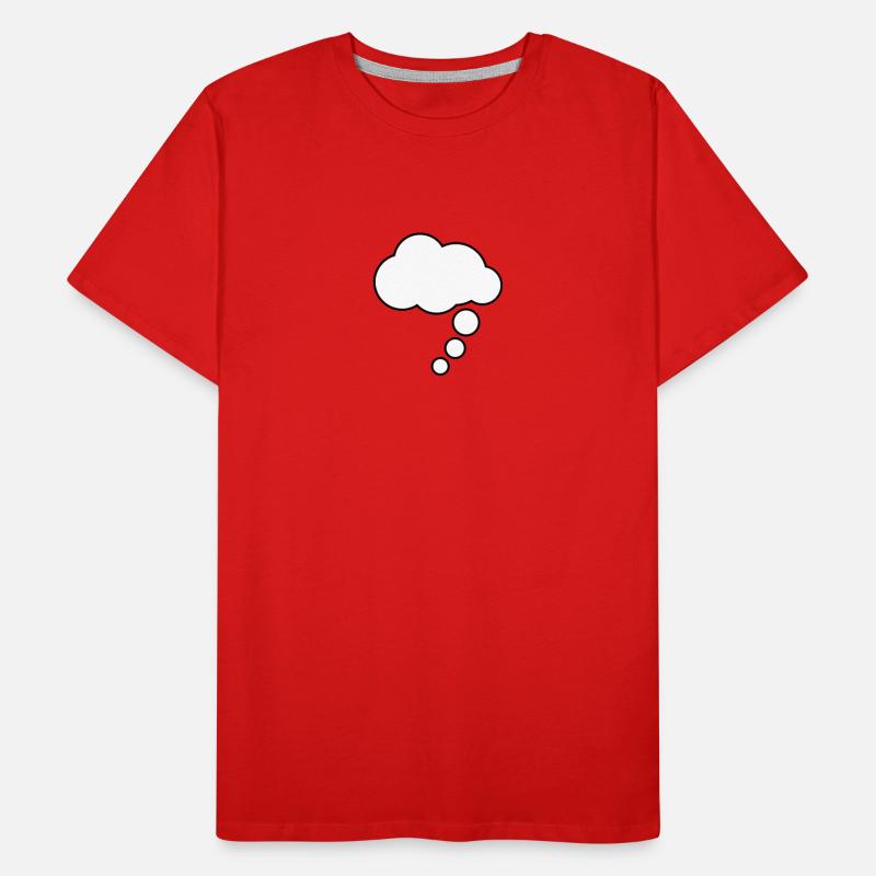 Dessin animé comique Denkblase T-shirt bio Premium Homme