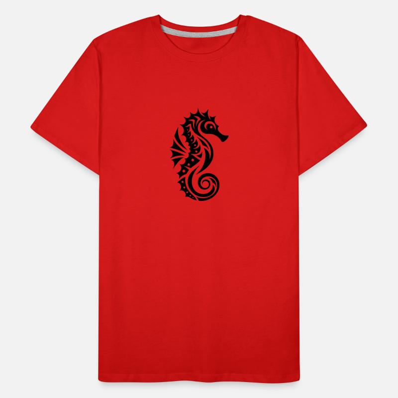 Schwimmtraining Wasser Seepferdchen Männer Premium Bio T-Shirt
