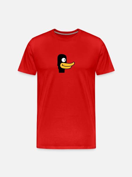 Duck Face - Men's Premium Organic T-Shirt - red