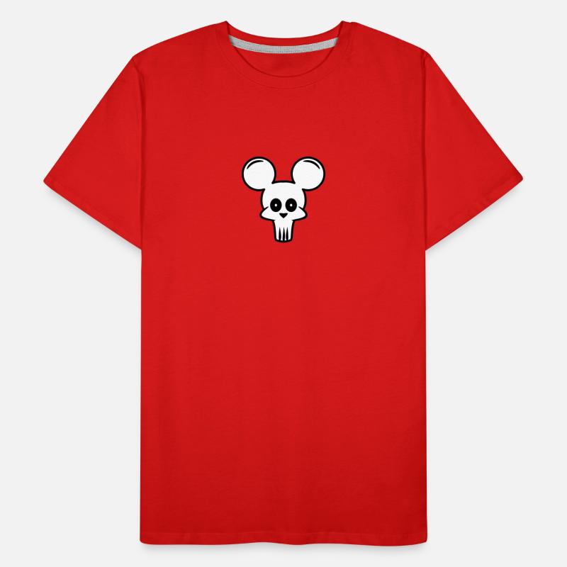 crâne de souris T-shirt bio Premium Homme