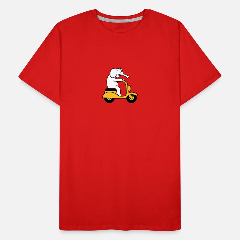 Moped Elephant Männer Premium Bio T-Shirt
