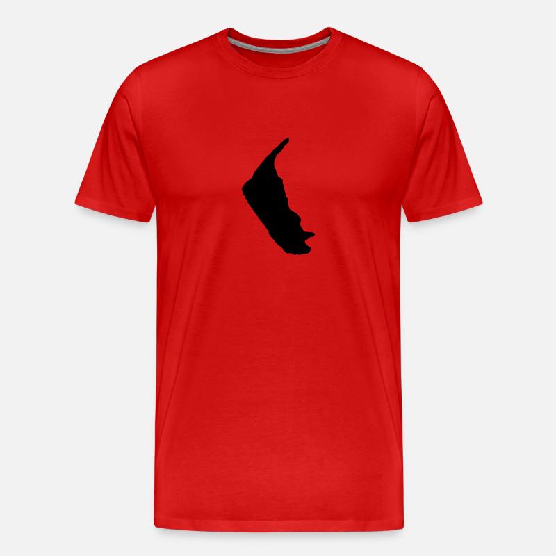 Amrum - Männer Premium Bio T-Shirt - Rot