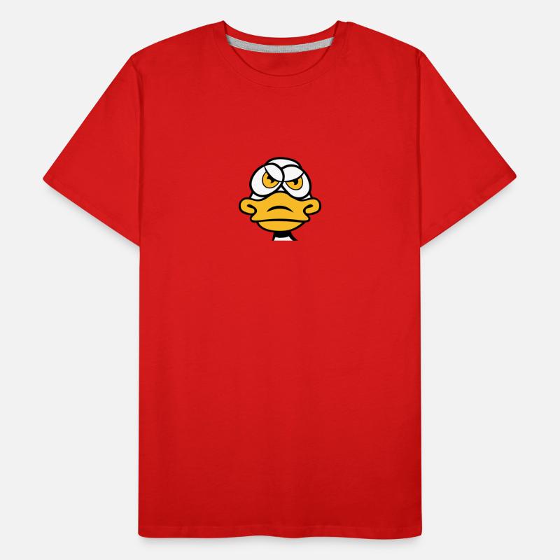 Duck in a bad mood evil Men's Premium Organic T-Shirt