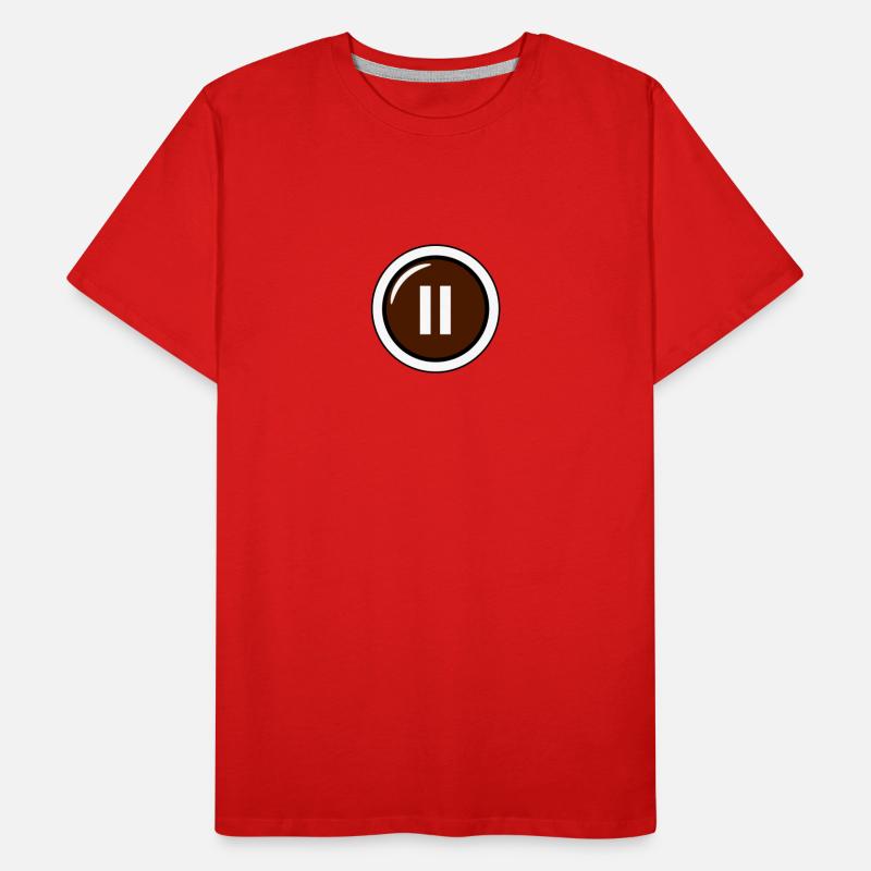 schalter pause Männer Premium Bio T-Shirt