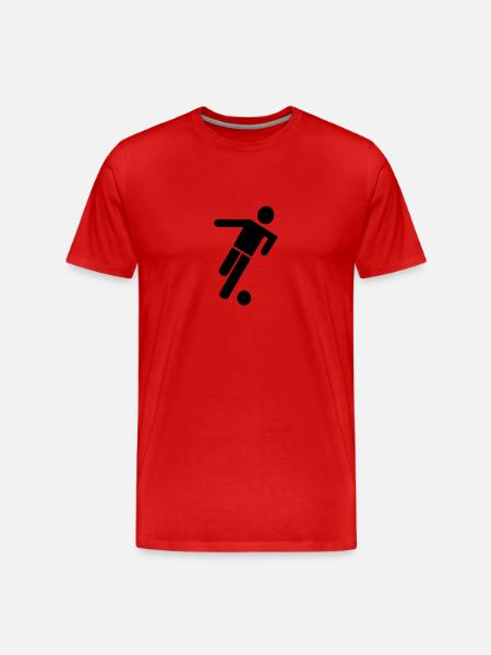 Soccer player - Men's Premium Organic T-Shirt - red