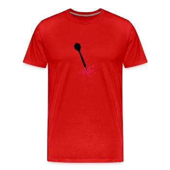 Darts Wound - Men's Premium Organic T-Shirt - red - Front - Damien (186cm)