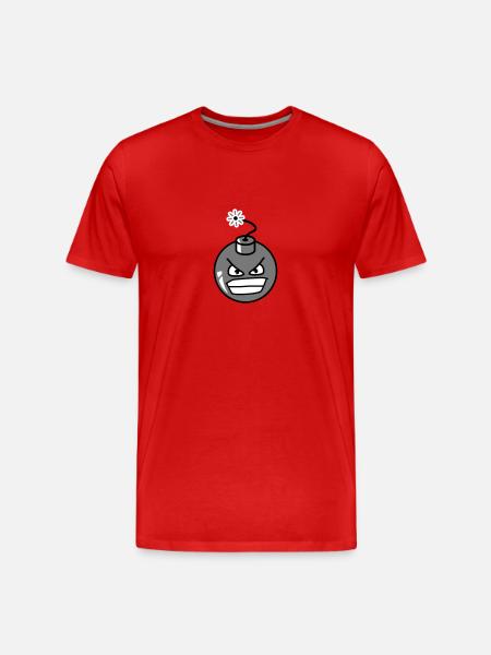 Bomb - Men's Premium Organic T-Shirt - red