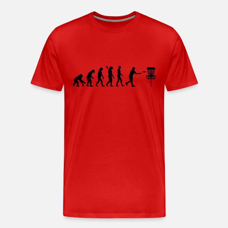 Evolution Disc Golf - T-shirt bio Premium Homme - rouge