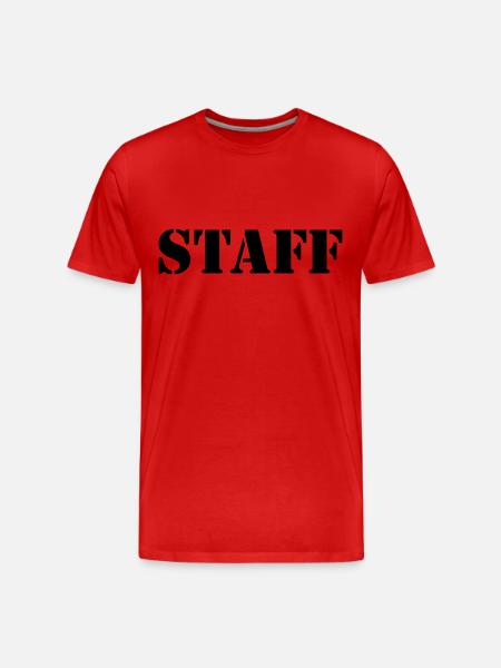 staff - Männer Premium Bio T-Shirt - Rot