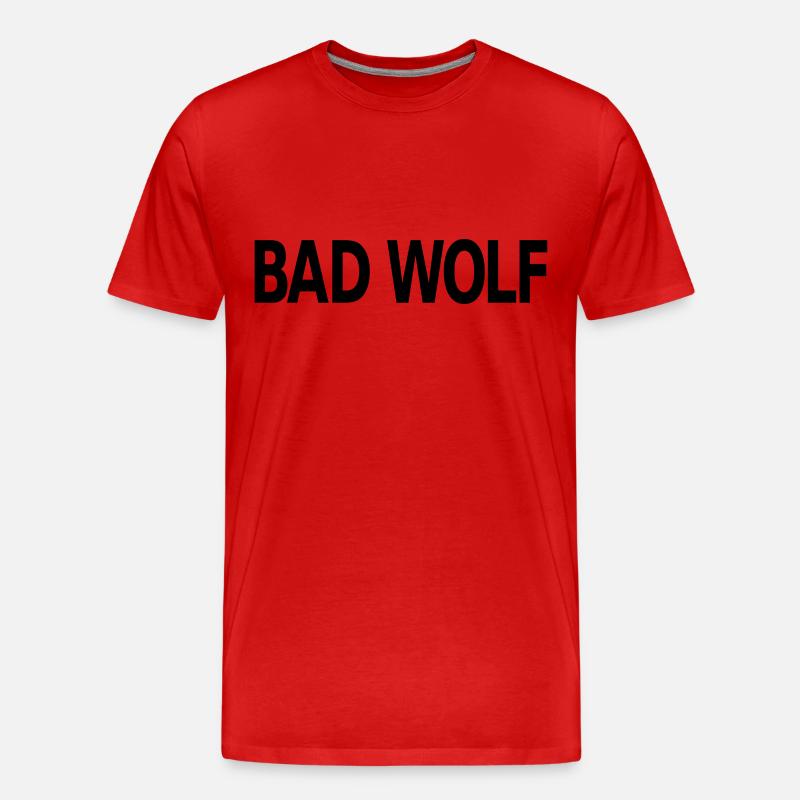 Bad Wolf - Männer Premium Bio T-Shirt - Rot
