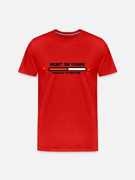 RESET en cours - T-shirt bio Premium Homme - rouge