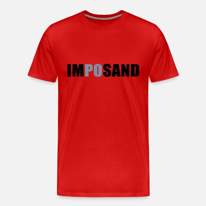 imposand - Männer Premium Bio T-Shirt - Rot