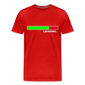 Loading ... 2c - Men's Premium Organic T-Shirt - red - Front - Damien (186cm)