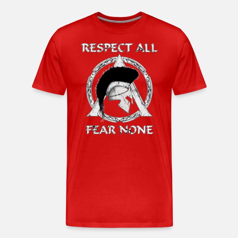 Sparta Symbol - Männer Premium Bio T-Shirt - Rot