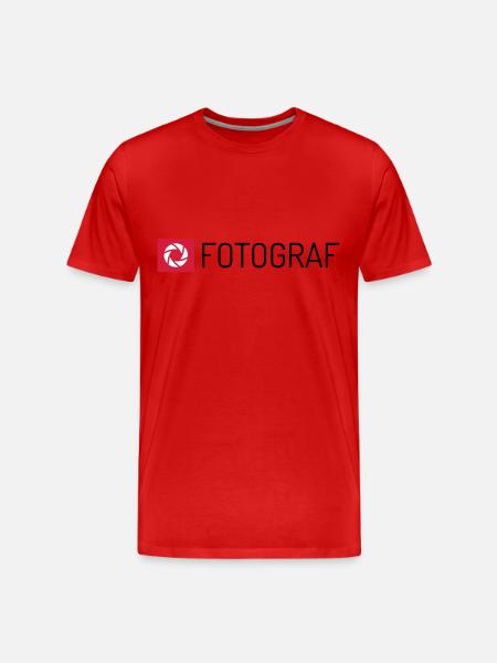 Fotograf - Männer Premium Bio T-Shirt - Rot