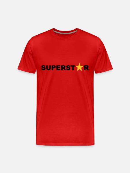 Superstar - Men's Premium Organic T-Shirt - red