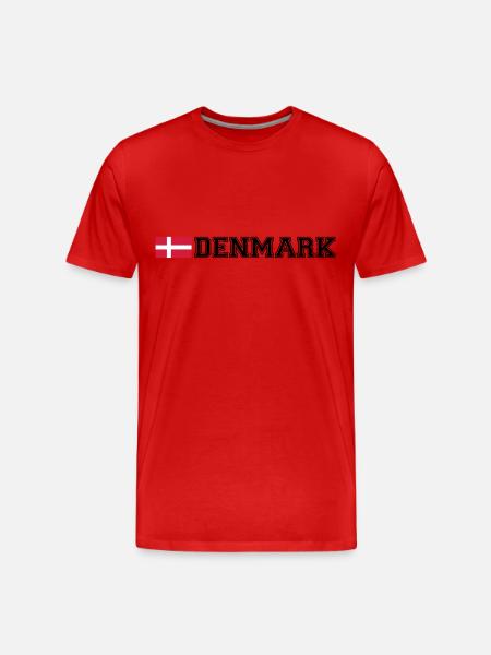 Denmark Design - Men's Premium Organic T-Shirt - red