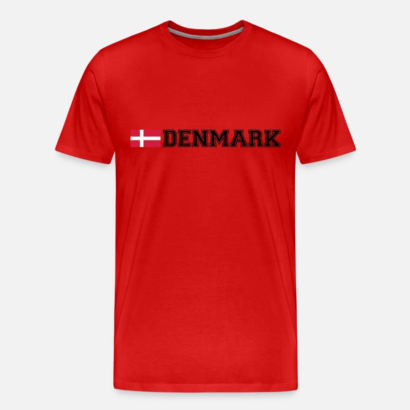 Denmark Design - Männer Premium Bio T-Shirt - Rot