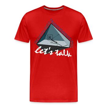 Pyramid: Tomb, Technology, Transcendence - Men's Premium Organic T-Shirt - red - Front - Damien (186cm)