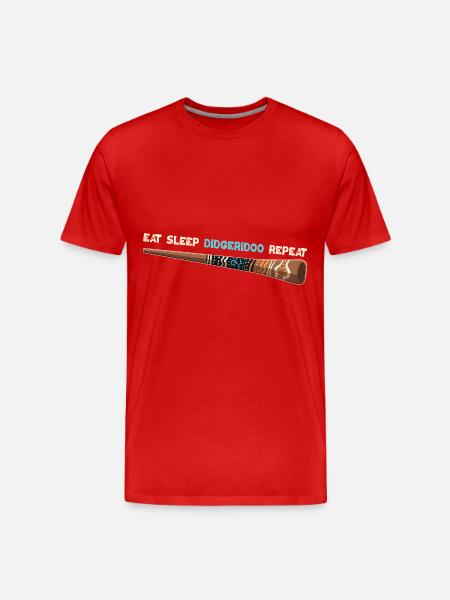 Eat Sleep Didgeridoo Repeat - Men's Premium Organic T-Shirt - 