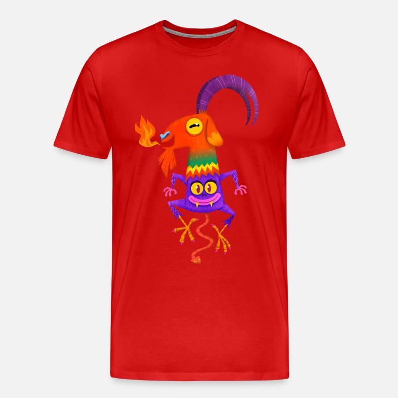 Lil 'Evil - Männer Premium Bio T-Shirt - Rot