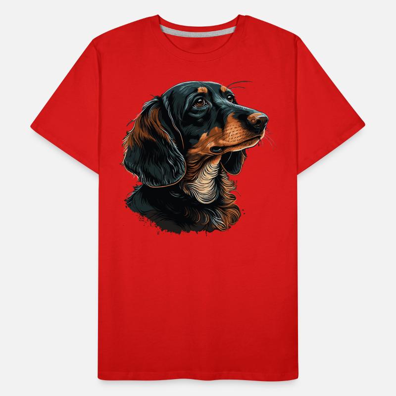 Teckel T-shirt bio Premium Homme