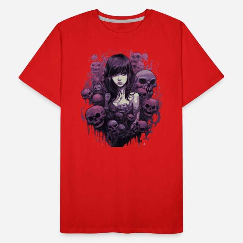 Emo Horrorpunk Mädchen Männer Premium Bio T-Shirt