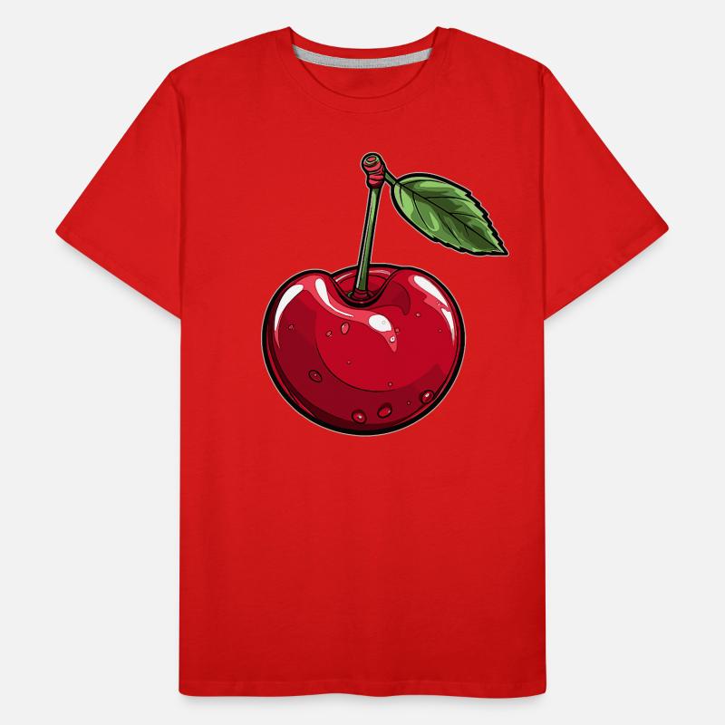 Red Cherry Cherry Men's Premium Organic T-Shirt