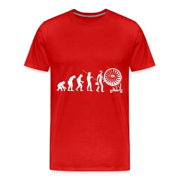 Fluggerätmechaniker Flugzeugmaschinenbau - Männer Premium Bio T-Shirt - Rot - Vorne - Damien (186cm)