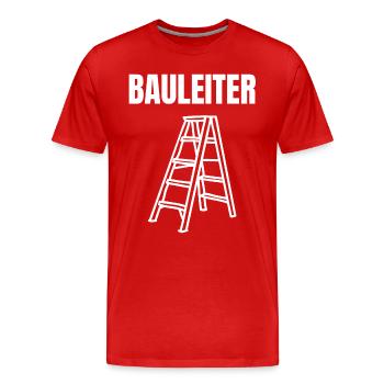 Constructeur Constructeur Gestionnaire de construction Constructeur de maison Humour drôle - T-shirt bio Premium Homme - rouge - Devant - Damien (186cm)
