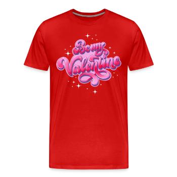 Be My Valentine - Männer Premium Bio T-Shirt - Rot - Vorne - Damien (186cm)
