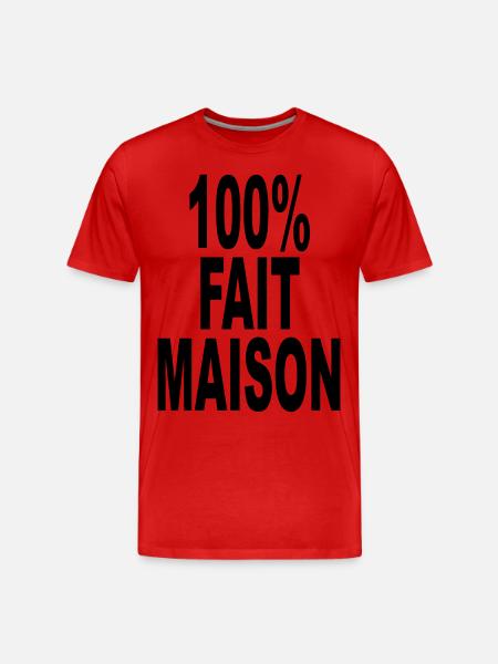 fait maison cent pour cent - T-shirt bio Premium Homme - rouge