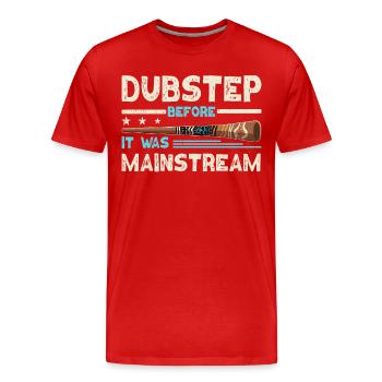 Didgeridoo Dubstep Before It Was Mainstream - Männer Premium Bio T-Shirt - Rot - Vorne - Damien (186cm)