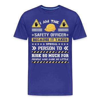 Safety Manager Sicherheitsbeauftragter - Männer Premium Bio T-Shirt - Königsblau - Vorne - Damien (186cm)