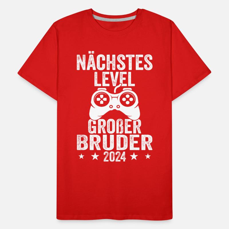 Nächste Level Großer Bruder 2024 Männer Premium Bio T-Shirt