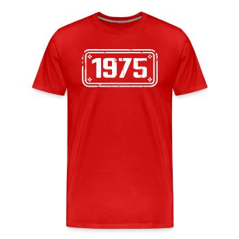 1975 Cadeau 1975 vintage 1975 limited edition 1975 - Men's Premium Organic T-Shirt - red - Front - Damien (186cm)