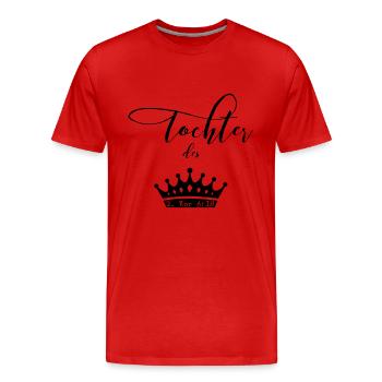 Tochter Gottes & Christliche Geschenke - Männer Premium Bio T-Shirt - Rot - Vorne - Damien (186cm)