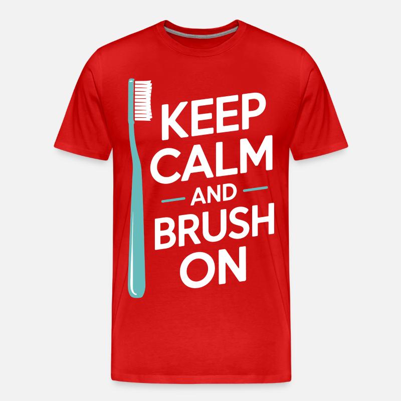 Precision Dental Engineering Artwork  - Men's Premium Organic T-Shirt - red