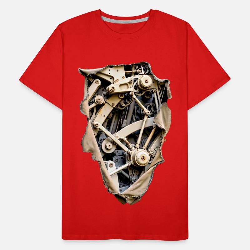 Synthetic Layer 03 BioMech Interface Men's Premium Organic T-Shirt