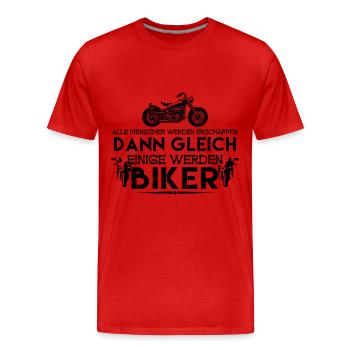 ich bin Biker | Biker ! - Männer Premium Bio T-Shirt - Rot - Vorne - Damien (186cm)