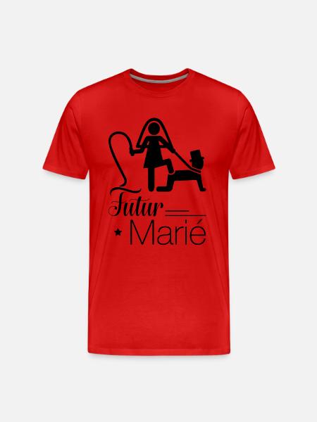 Futur marié - T-shirt bio Premium Homme - rouge