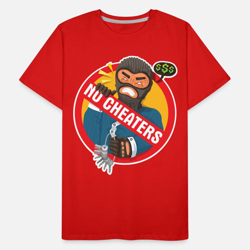 Cheating will not be tolerated Men's Premium Organic T-Shirt