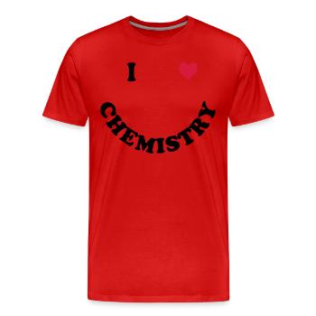Chimie - T-shirt bio Premium Homme - rouge - Devant - Damien (186cm)